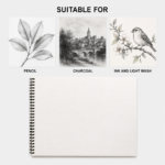 Hawamahal A4 Sketch Book 125 GSM – 50 Sheets | Spiral Bound Artist Drawing Book - Image 8